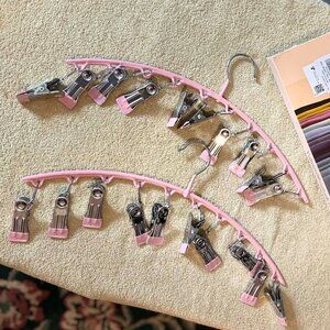 Clip Hanger Organizer for Closet - hold leggings, ties, scarves, belts, etc. NEW